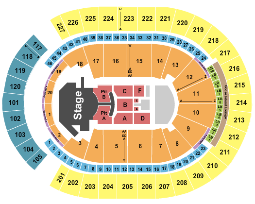 T-Mobile Arena Magic Summer Seating Chart